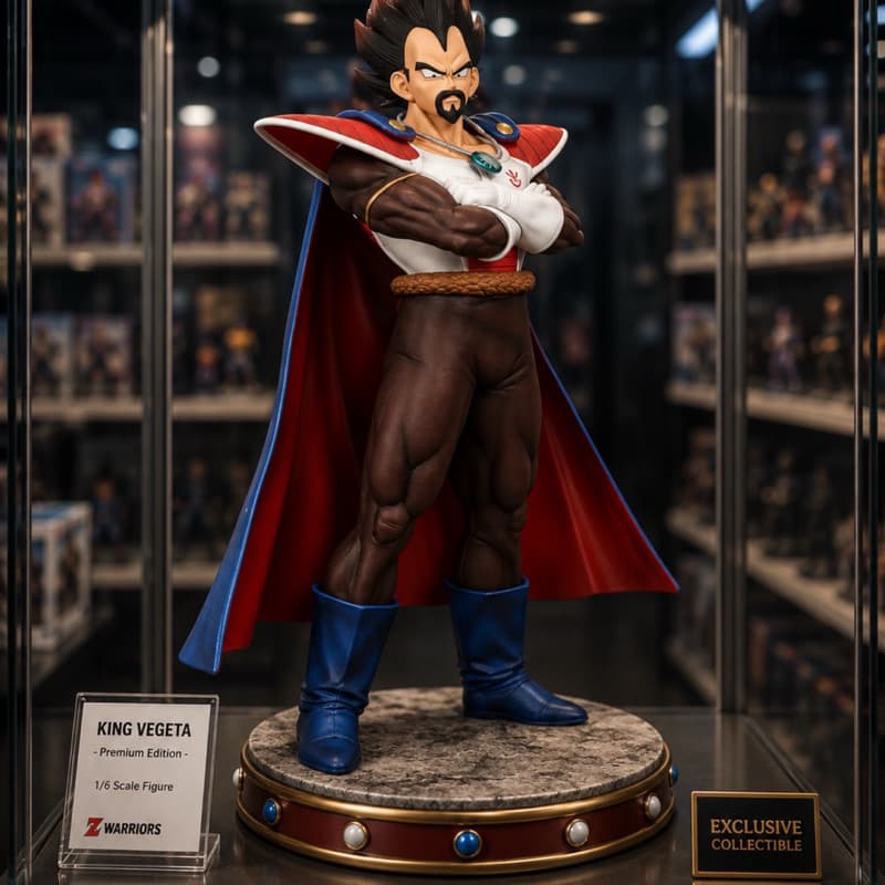 Action Figure Rei Vegeta 31Cm Dragon Ball Z Pai De Vegeta Saga Freeza