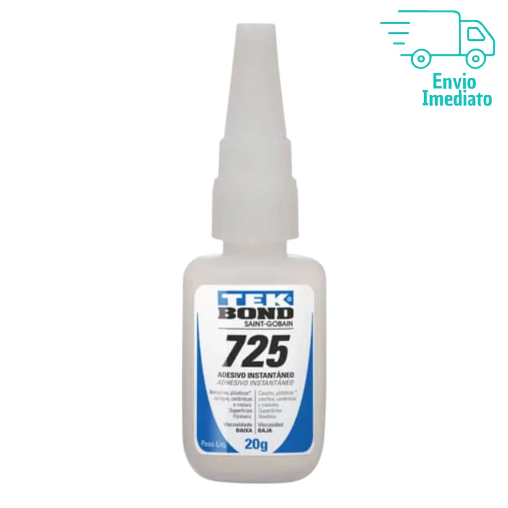 Adesivo Instantâneo 725 20g Baixa Viscosidade Secagem Rápida – TEK BOND