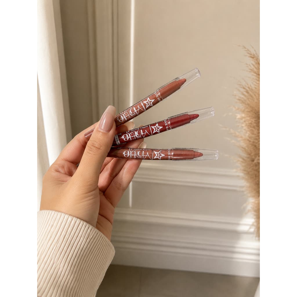 Lápis Labial Matte Longa Duração | Lip Liner Nude Vermelho Marrom