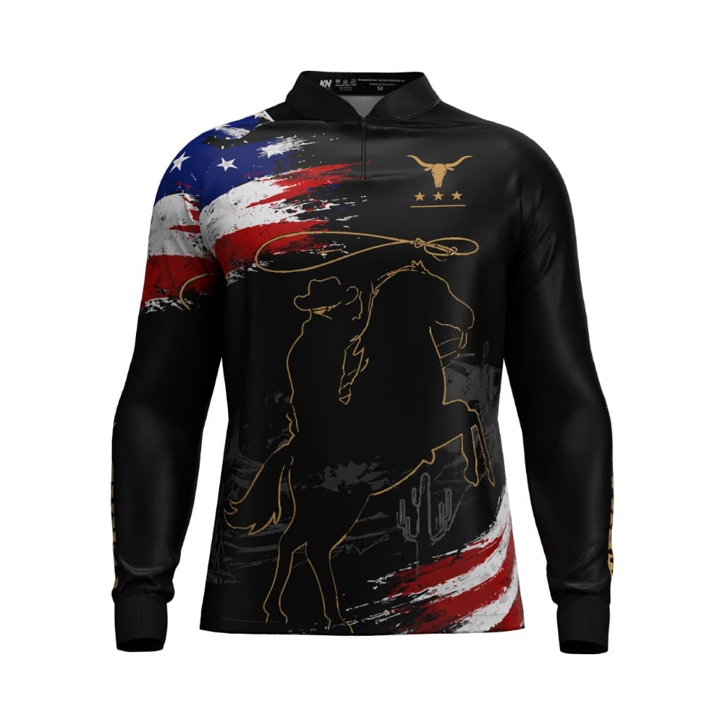 Camiseta Masculina Cowboy Texas DRY SOFT Proteção Solar UV+50