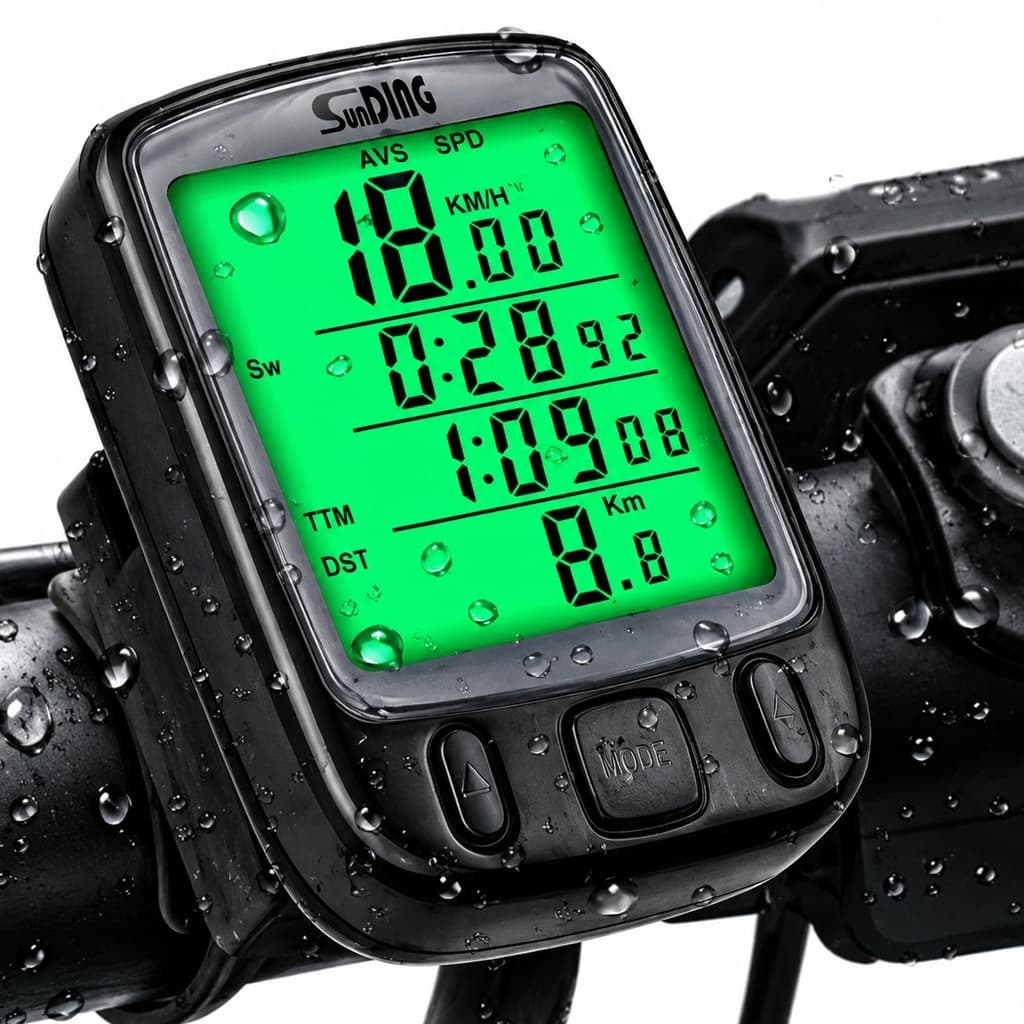 Velocímetro Para Bike Ciclo Computador Com Fio Luz Noturna R-48