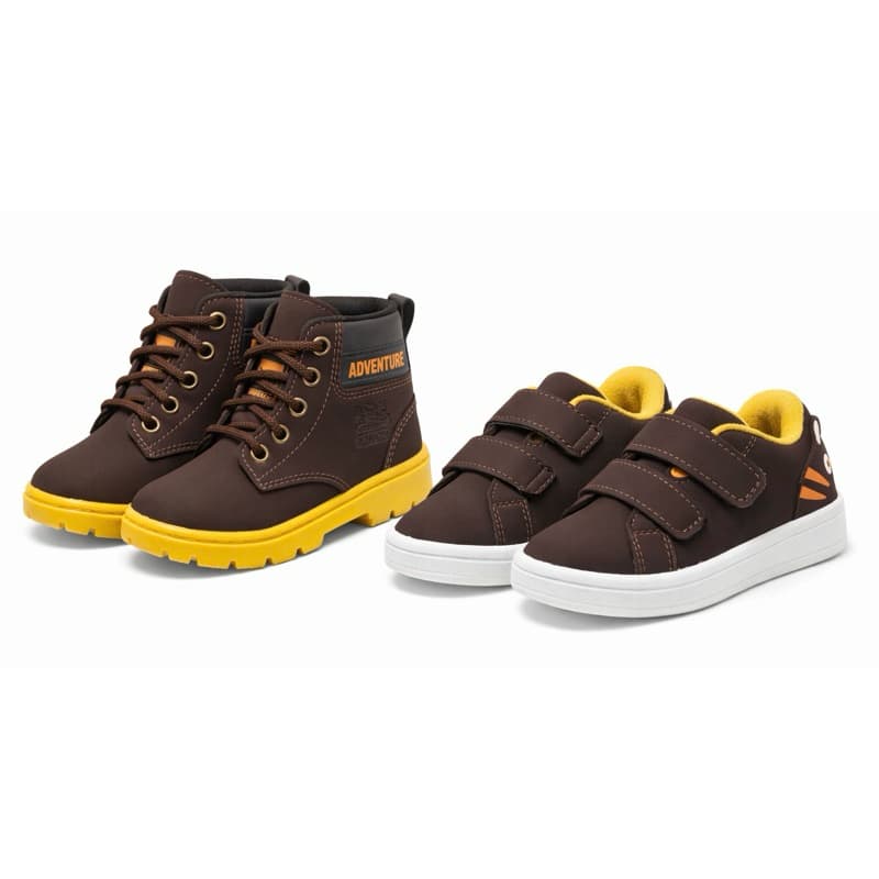 kit botinha tenis chinelo papete infantil