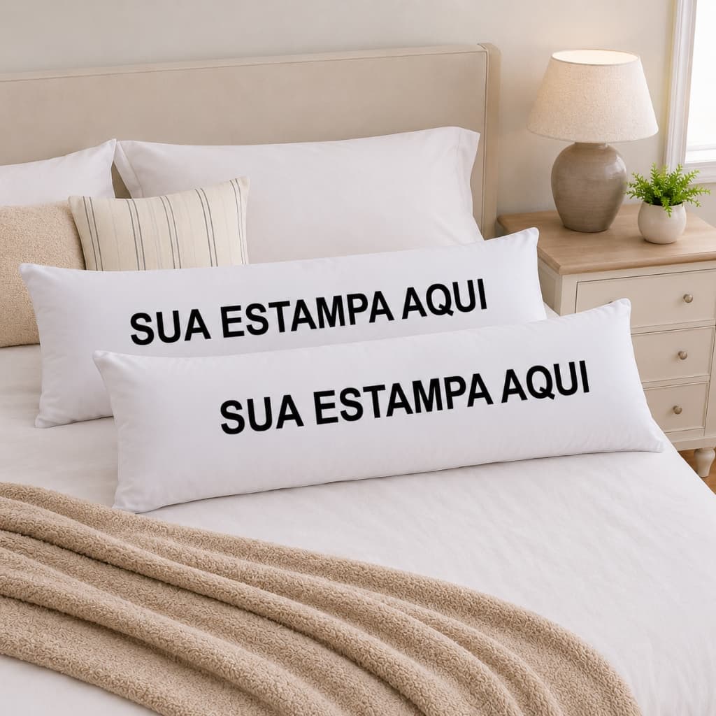 Travesseiro De Corpo Xuxão Personalizado Escolha sua Estampa 1,30m x 40cm