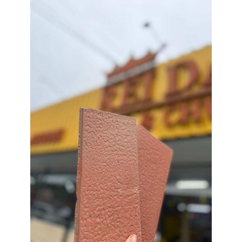Revestimento Cotto Corrugado Vermelho Mesclado Caixa c/ 32 Peças | Plaqueta Decorativa