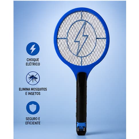 Raquete Elétrica Mata Mosquito recarregável
