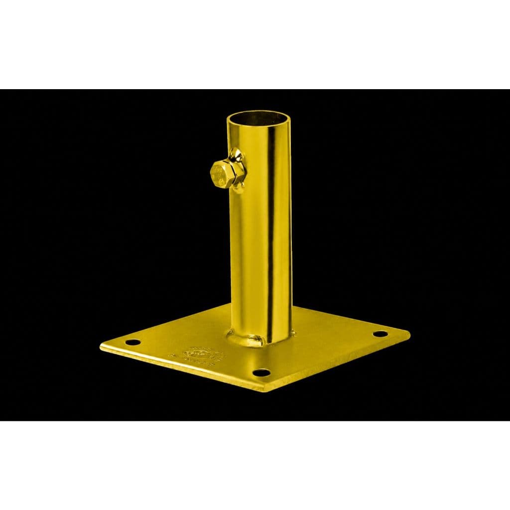Suporte Base Para Antena e Guarda Sol 1" E 3/4 Reforçado Galvanizado