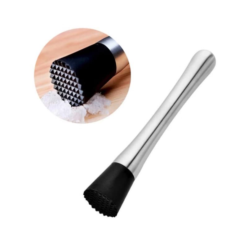 Socador De Caipirinha Inox Macerador Frutas Gelo Drink Barman Profissional 21cm