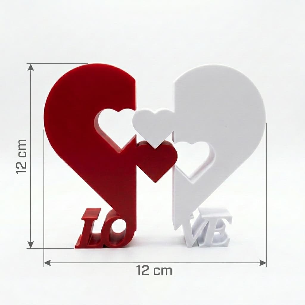 Escultura Decorativa Coração LOVE Romântico Dia dos Namorados Presente Casal Envio Rapido Em 24Horas