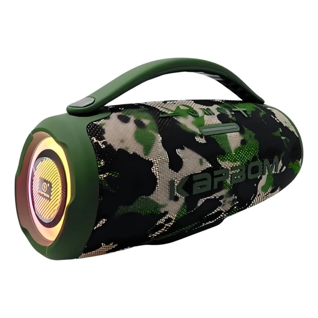 Caixa De Som Bluetooth Portátil Estéreo Bass Led Função Tws Cor Camuflado