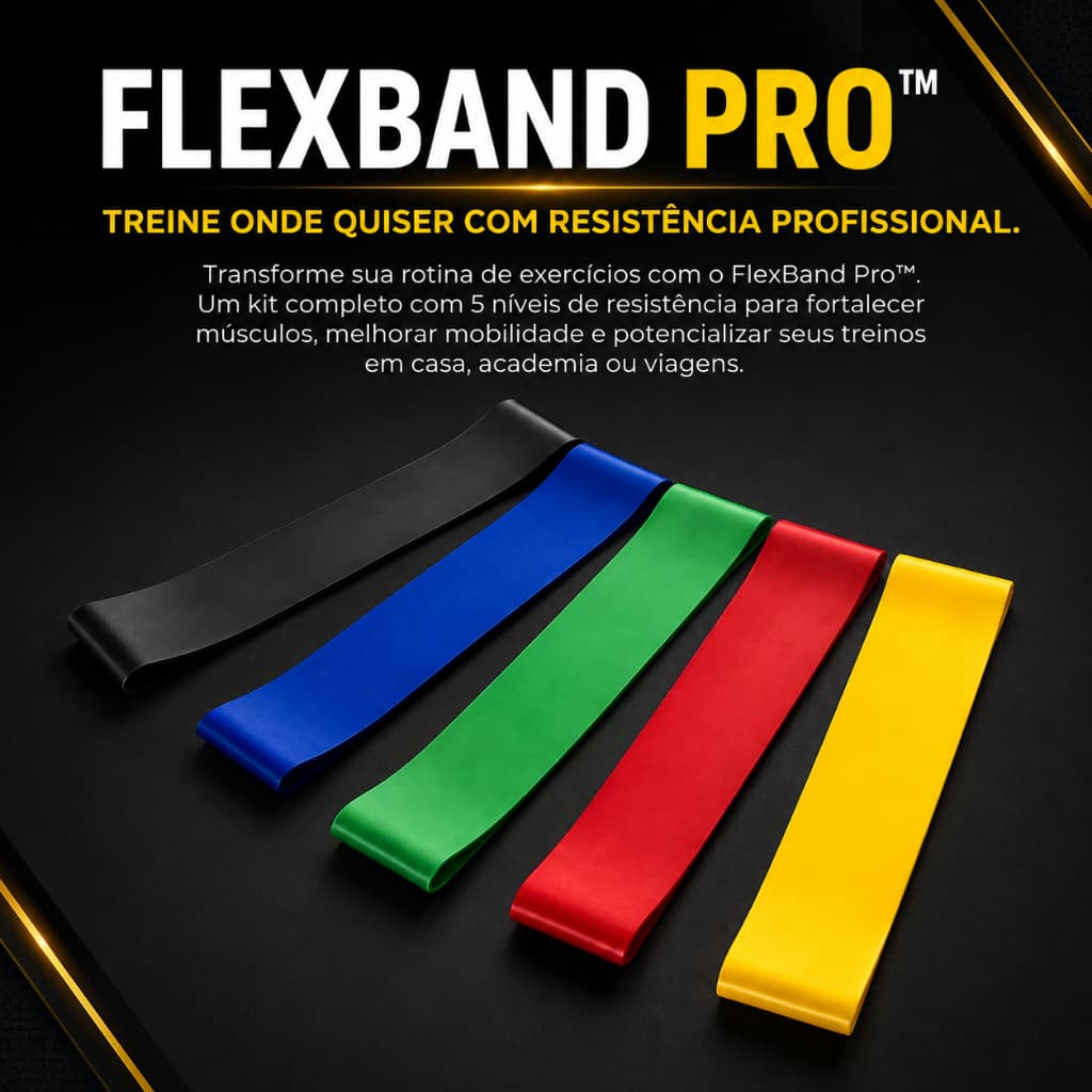 Elasticos Para Exercícios Físicos Kit 5 Elásticos