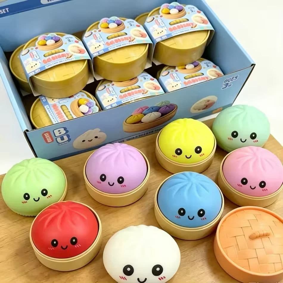 Squishy Dumpling Anti Stress Colorido Macio