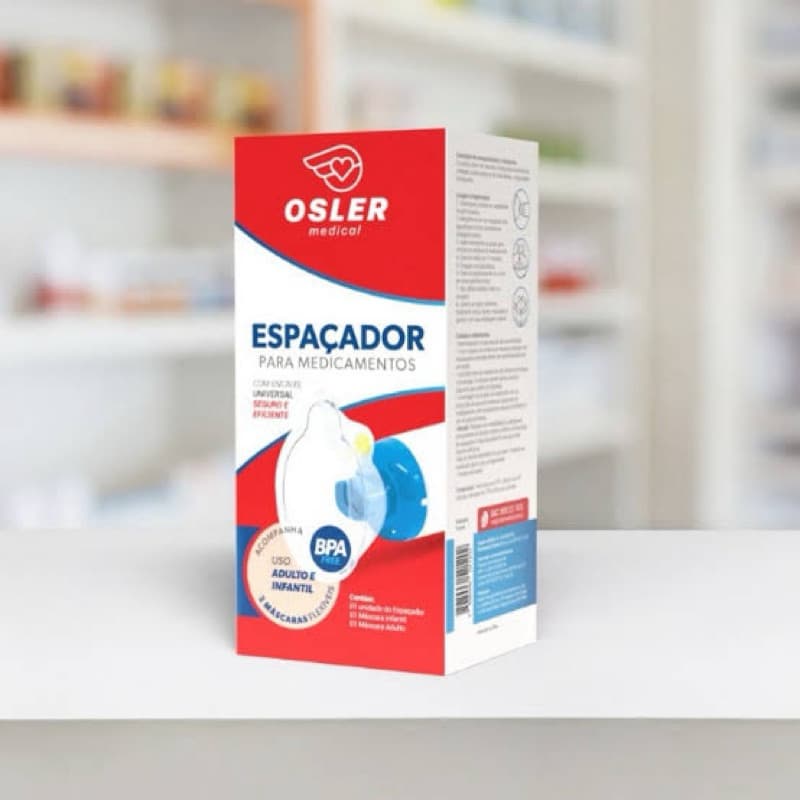 Espaçador crianca adulto Osler Medical Adulto Infantil Com Máscara inalação
