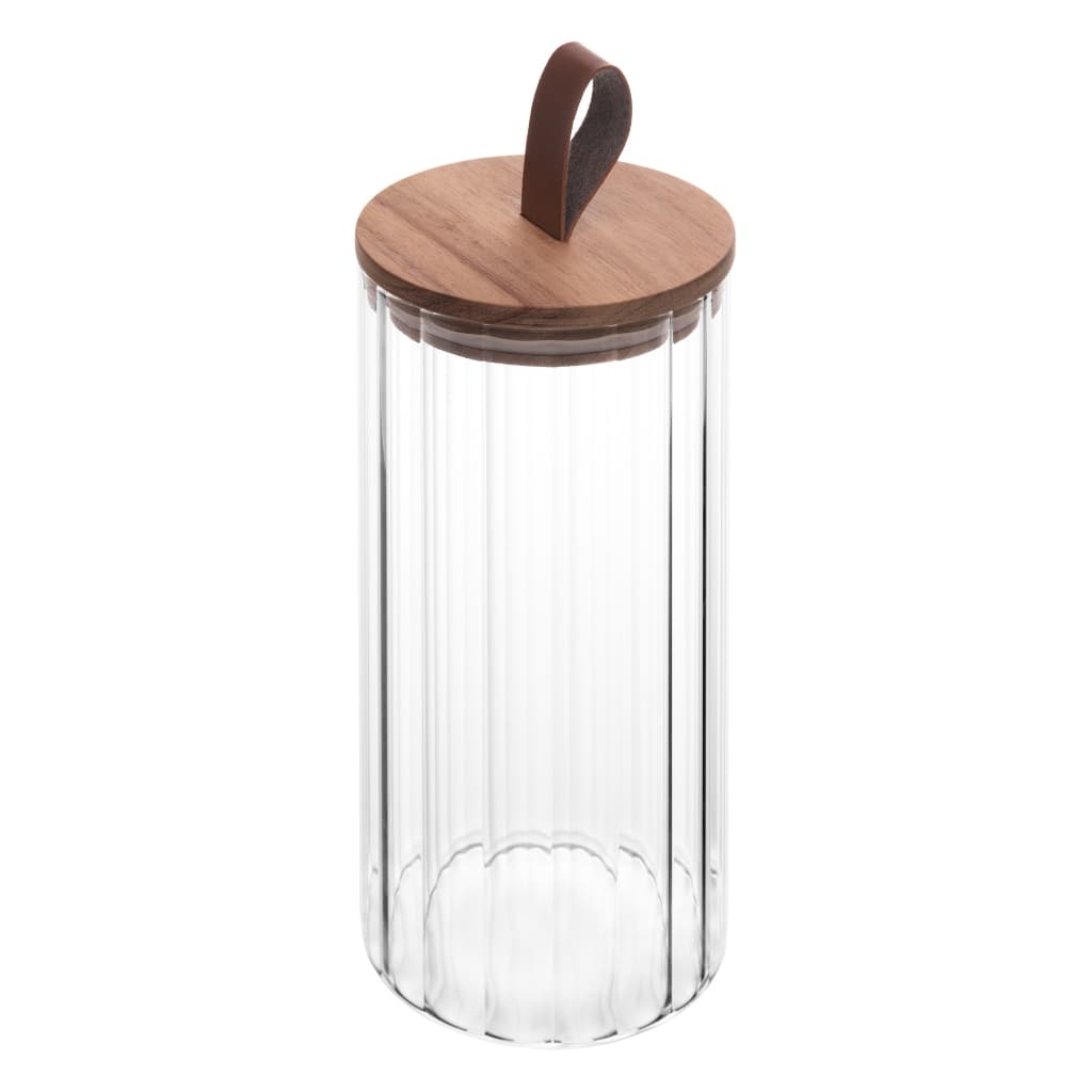 Wolff Porta Mantimento de Vidro com Tampa de Acácia Classic 1,18L - Elegância que Transforma Ambientes