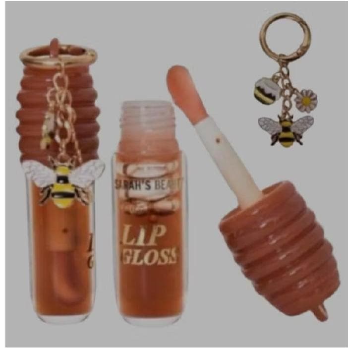 Lip Gloss De Mel Sarah Beauty com Chaveiro Hidratante