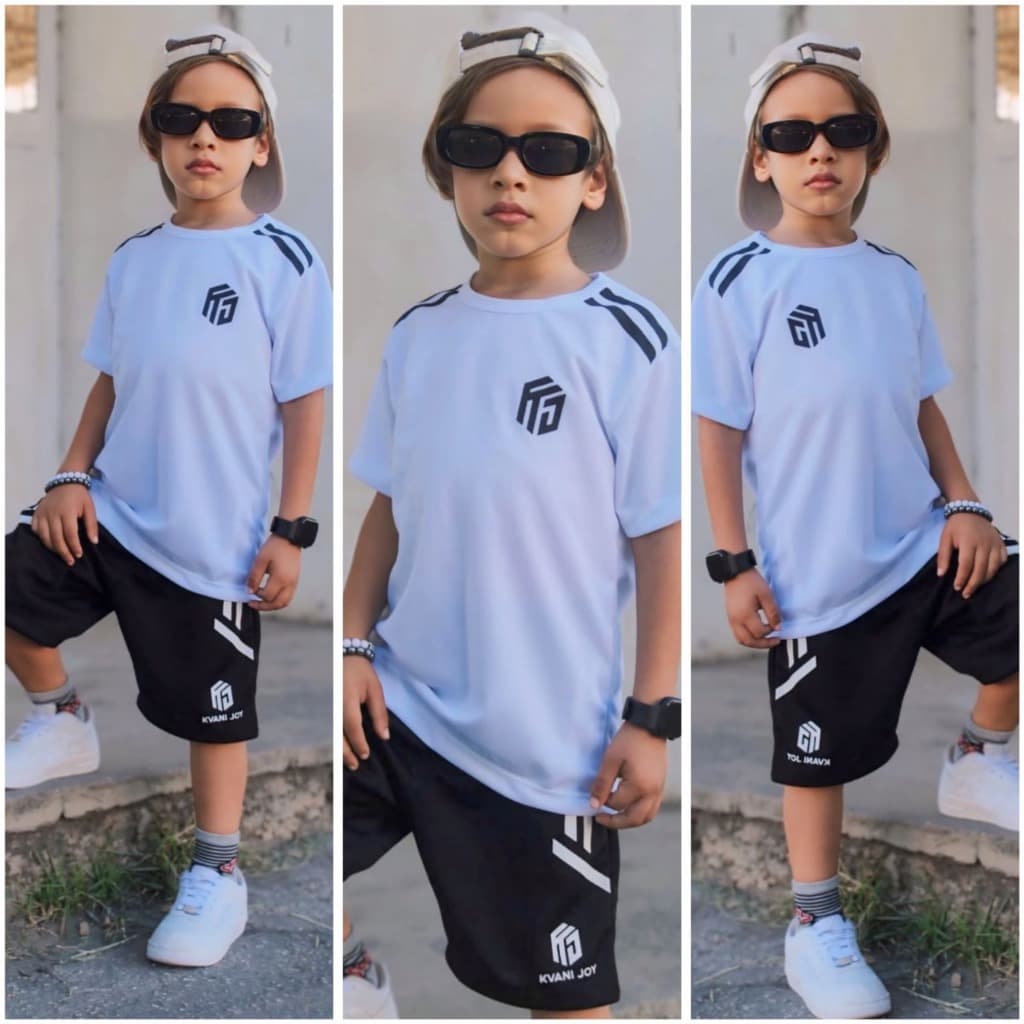 Novo Conjunto Infantil Menino Verão - Camisa + Short Veste do 2 ao 12 anos