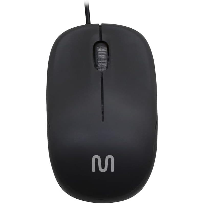 Mouse USB Com Fio Preto Alta Precisão Para PC Notebook