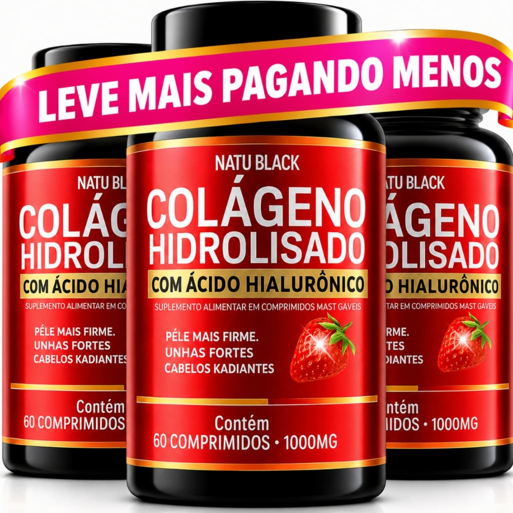 Colageno Hidrolisado com Acido Hialuronico  CABELE PELE UNHAS - ENVIO EM  24 HORAS