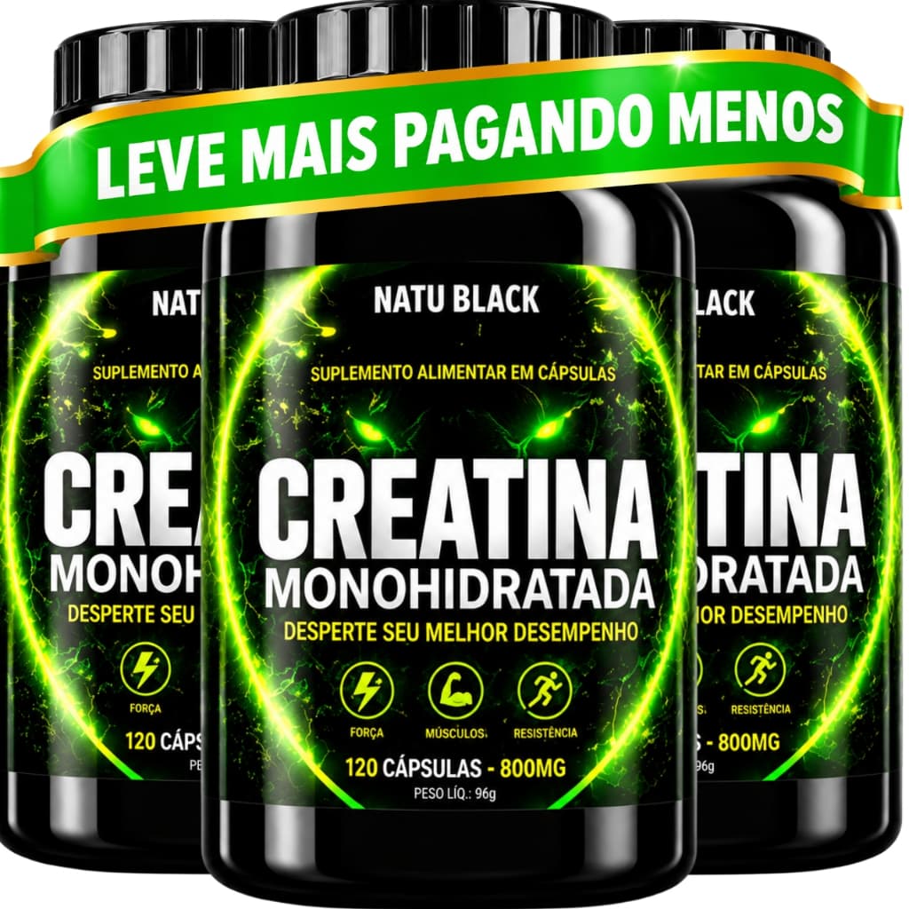 Creatina Monohidratada ORIGINAL Academia Musculação Treino Pesado Força Massa Muscular