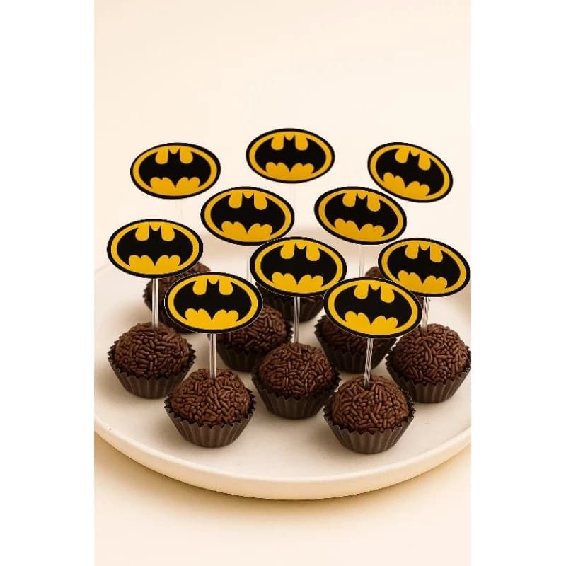 Envio imediato kit 40 Topper para docinhos tema sinal Batman / Tags Docinhos Batman, Heroi