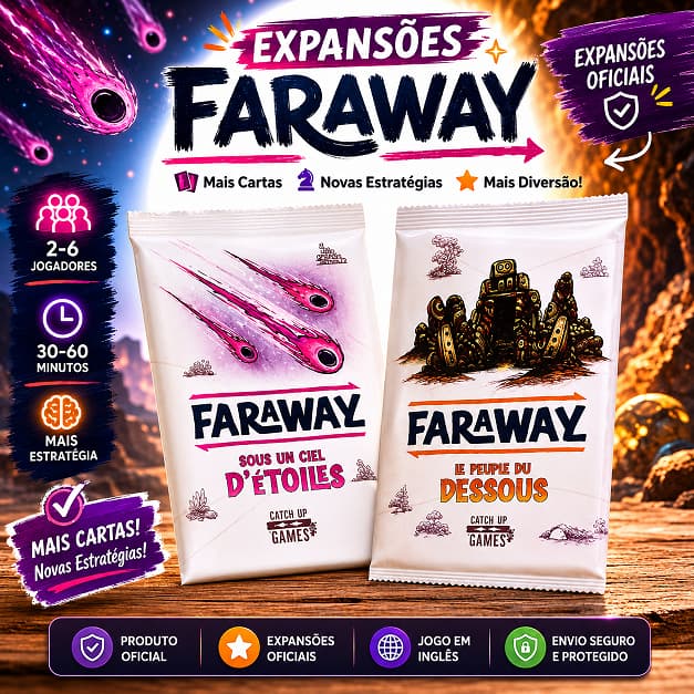 Expansões do Jogo Faraway | People From Below & Sous un Ciel d'Étoiles | Em Inglês