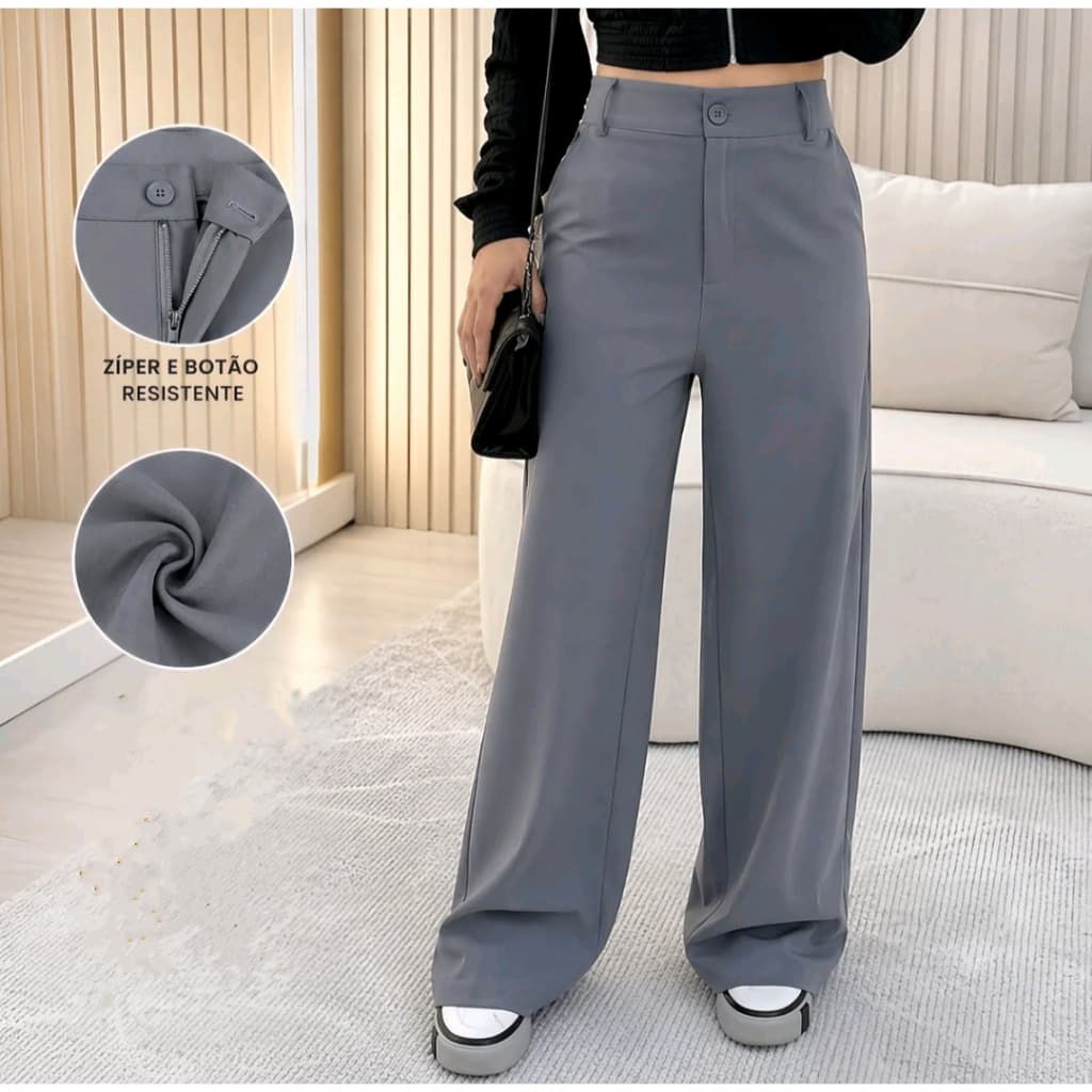 Calça feminina Pantalona Alfataria Pronta entrega