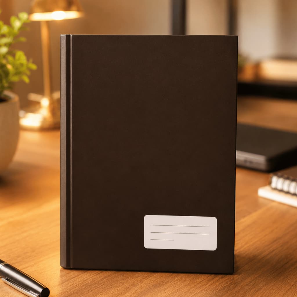 Caderno Universitário Costurado 1 matéria 96 Folhas Preto Brochura Adulto Faculdade Escola