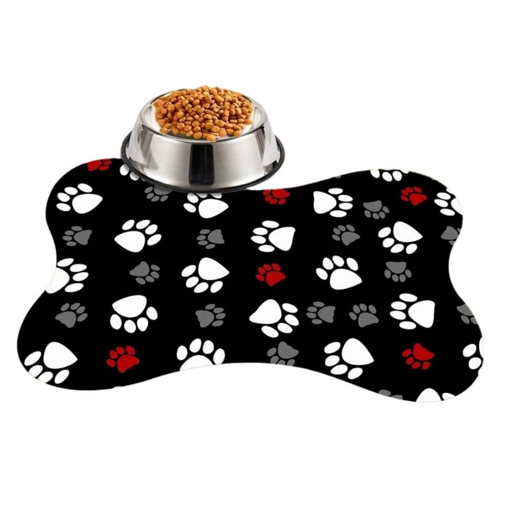 Tapete Pet 33cm x 46cm em Formato de Ossinho Antiderrapante e Macio