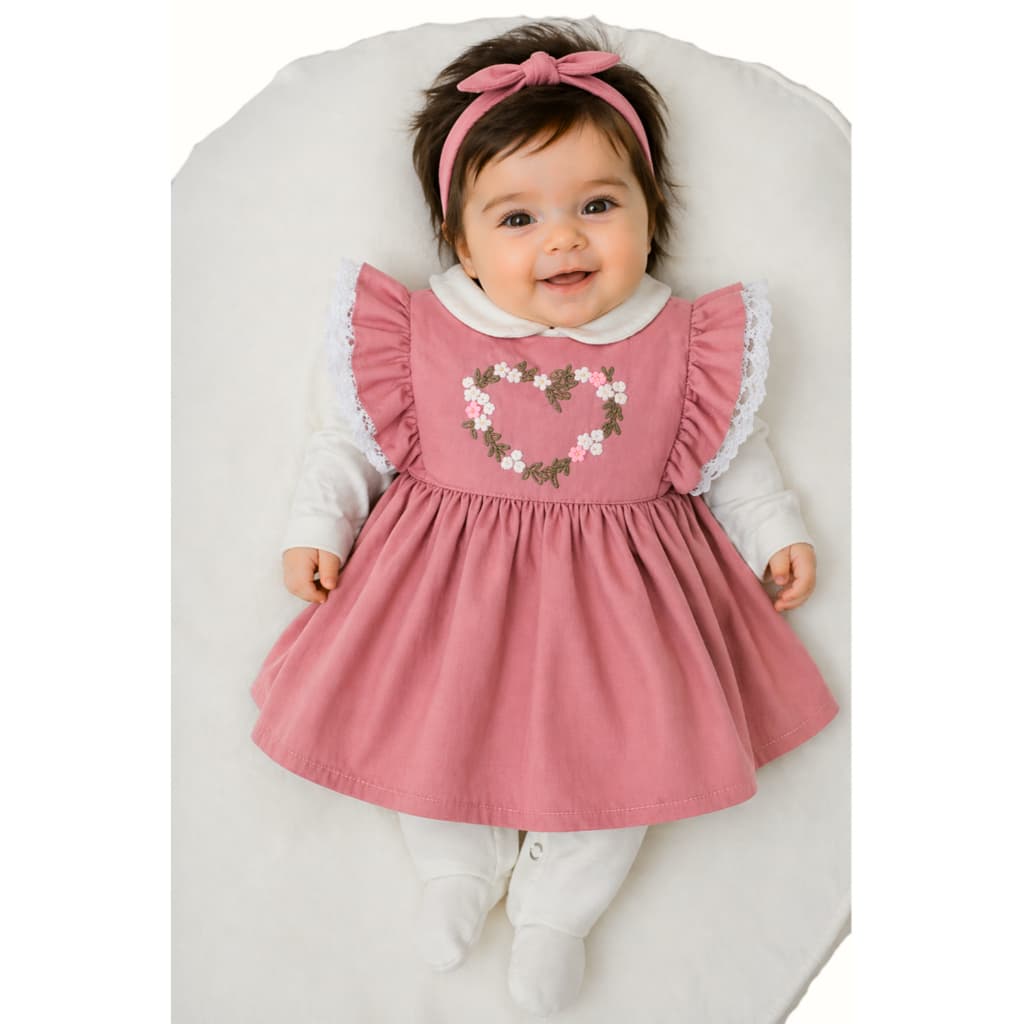 Saída Maternidade Menina Zoe 04 Peças Roupa de Bebê Menina