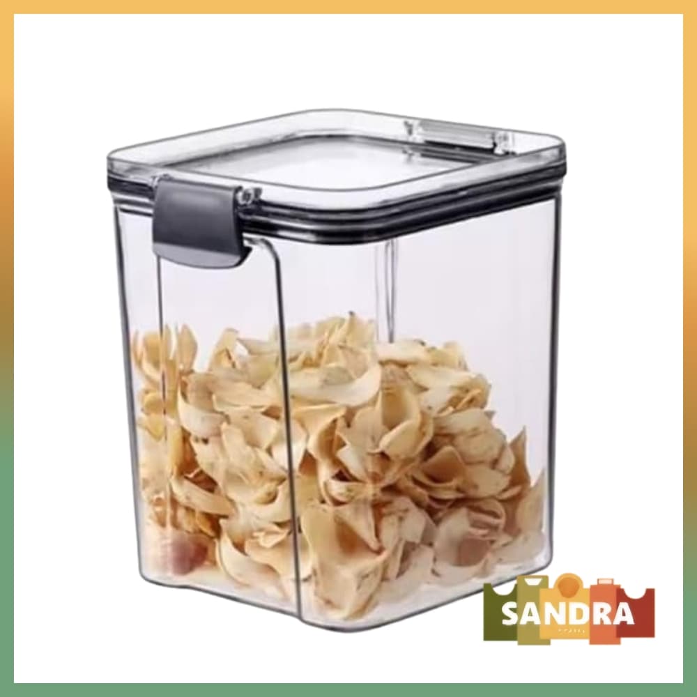 Pote hermético 950ml tampa com lacre para mantimentos