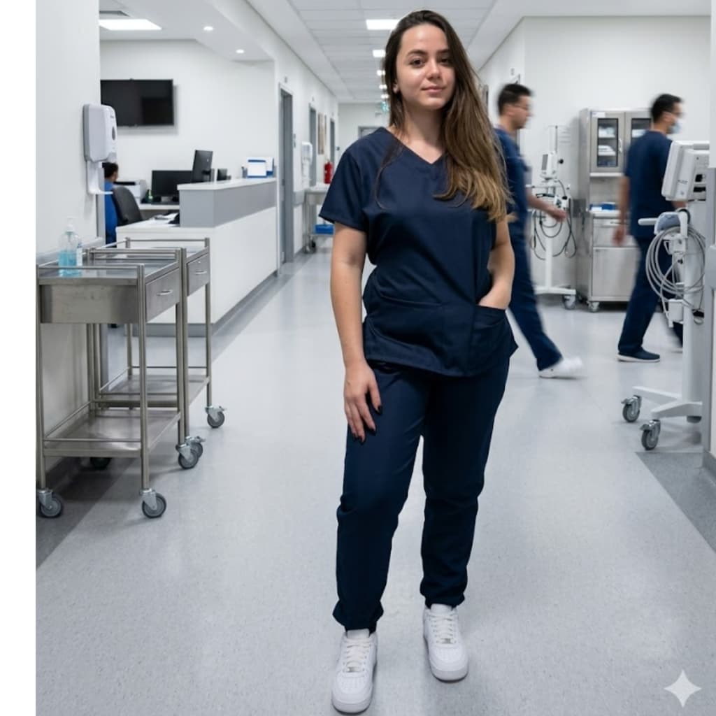 Pijama Cirúrgico Scrubs HospitalarJogger Conjunto Garbadine Unissex