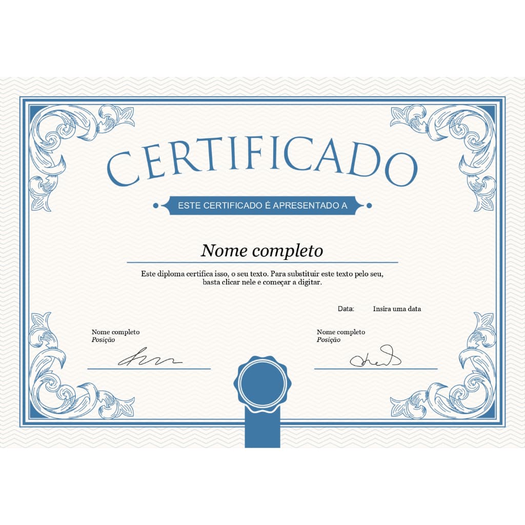 Impressão de Certificados/Diploma -   Papel Vergê A4 Texturizado