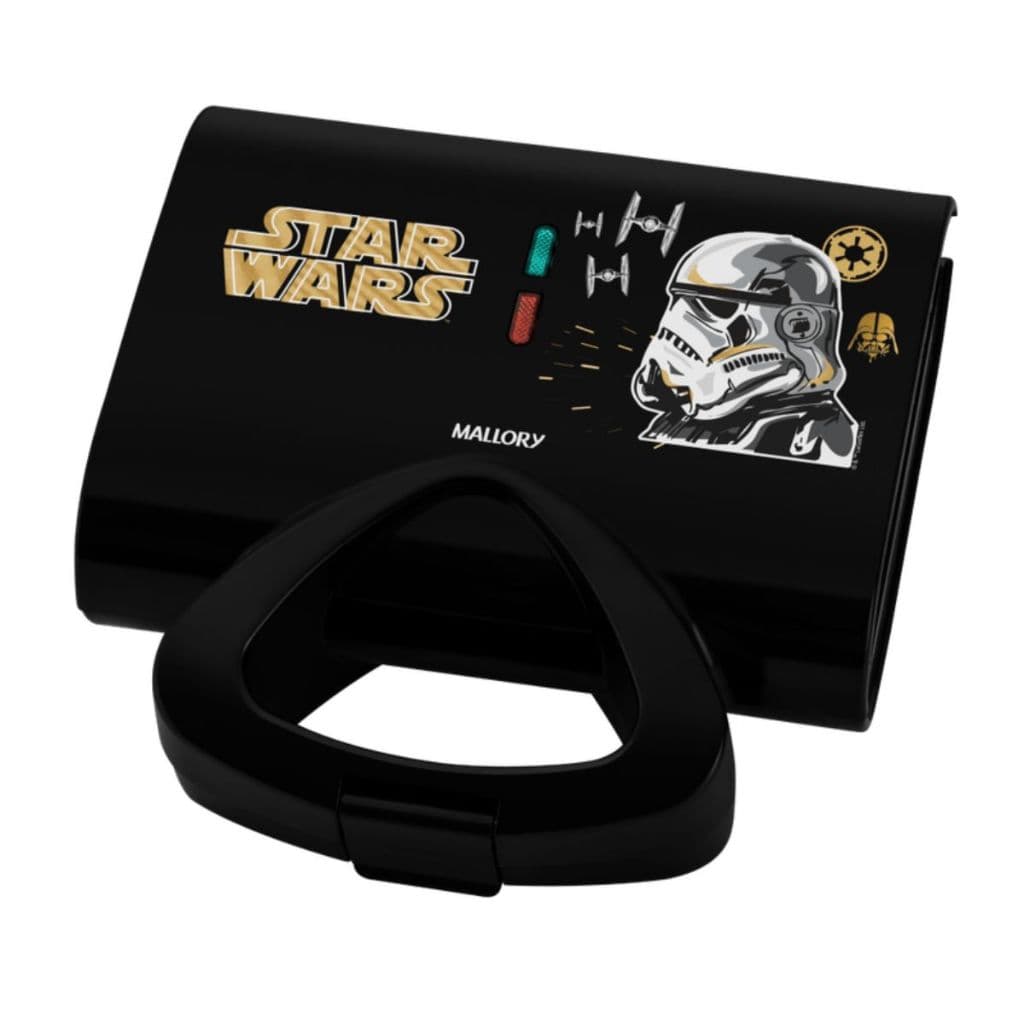 Sanduicheira Elétrica Star Wars 750w Placa com Arte Antiaderente Empire Plates Mallory
