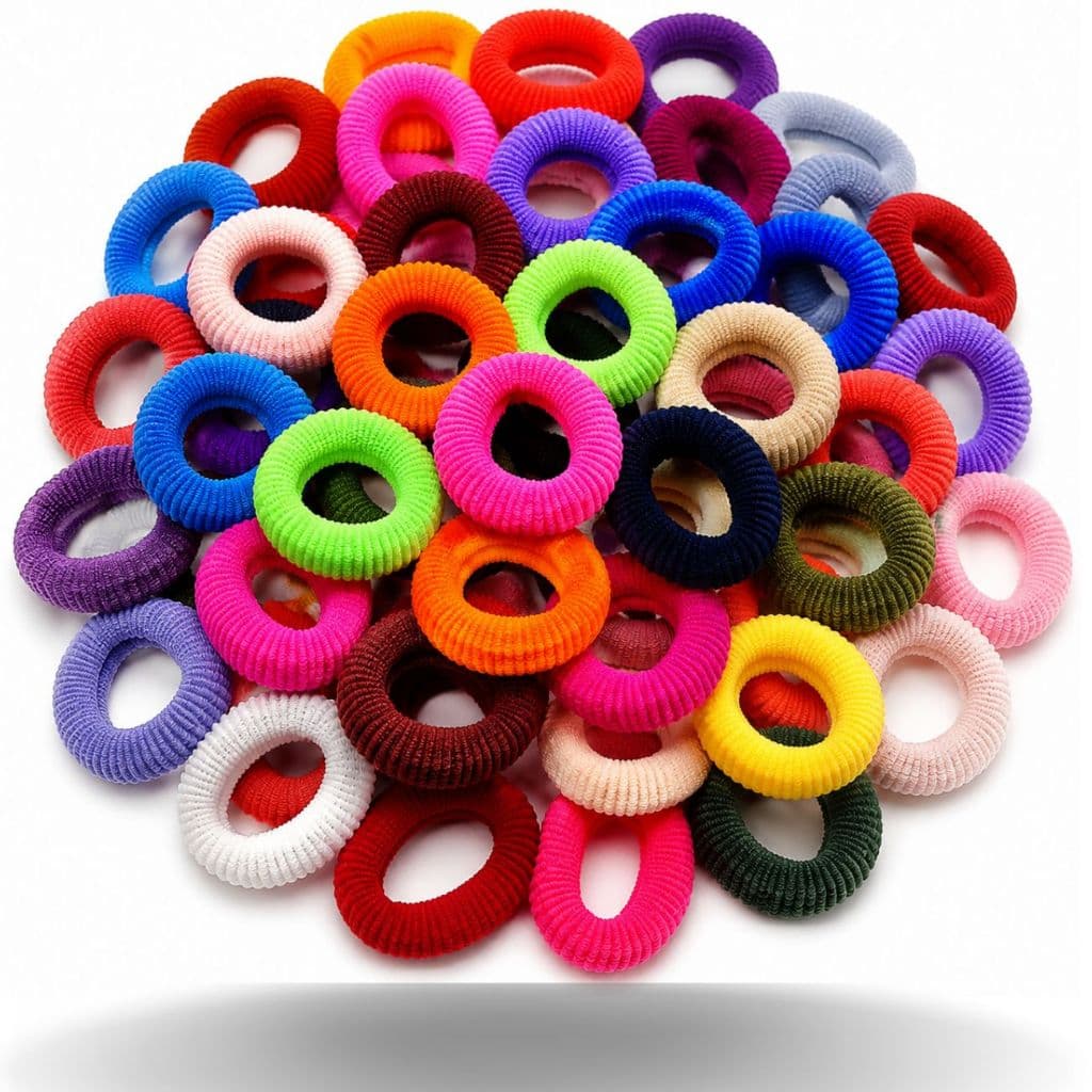 Xuxa Grande Cabelo Kit 45 Elásticos Macios Coloridos