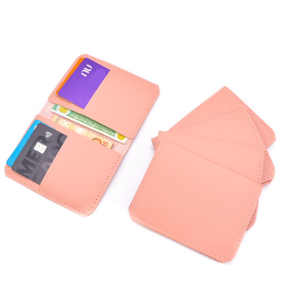 Kit 55 porta cartão atacado carteira masculina e feminina de qualidade com rápido envio