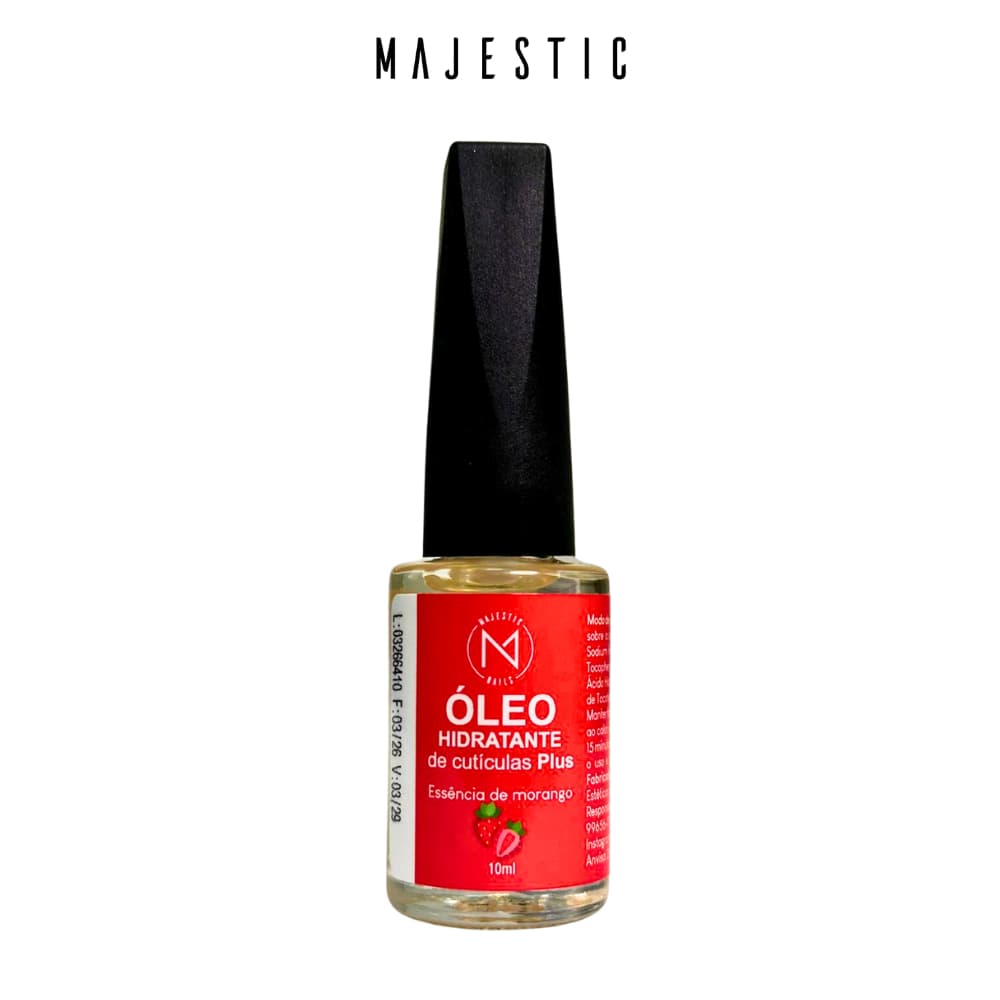 Óleo Hidratante De Cutículas 12 Aromas (Melancia Morango) Anti-inflamatória Majestic Nails