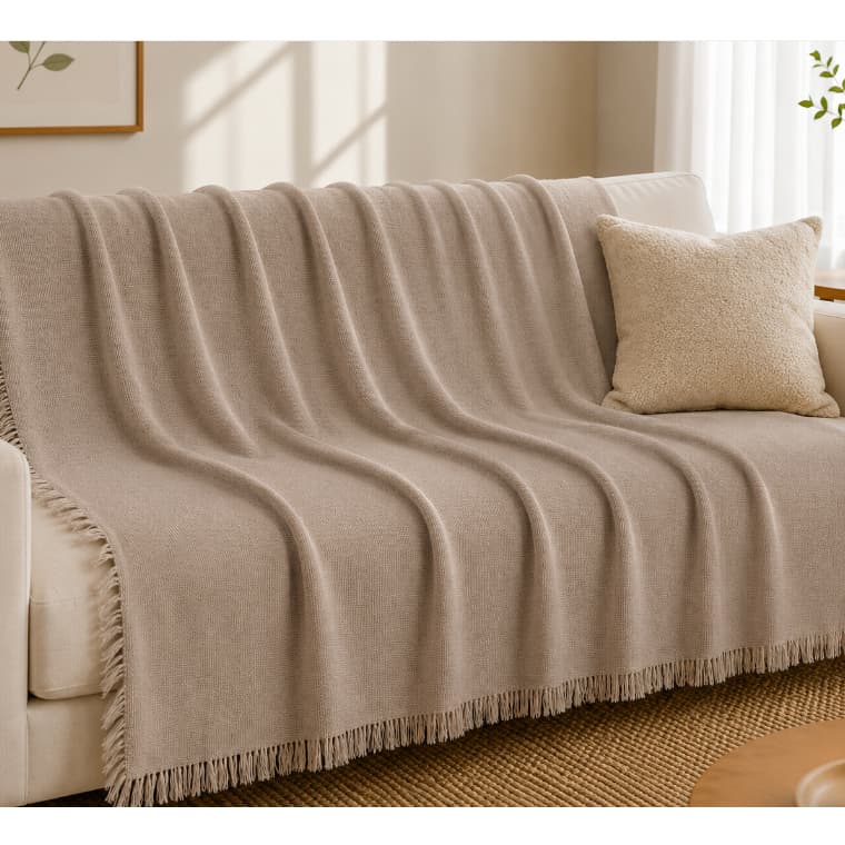 Manta para Sofá de Algodão Premium Gigante Capa protetora Decorativa Elegante Grande TT