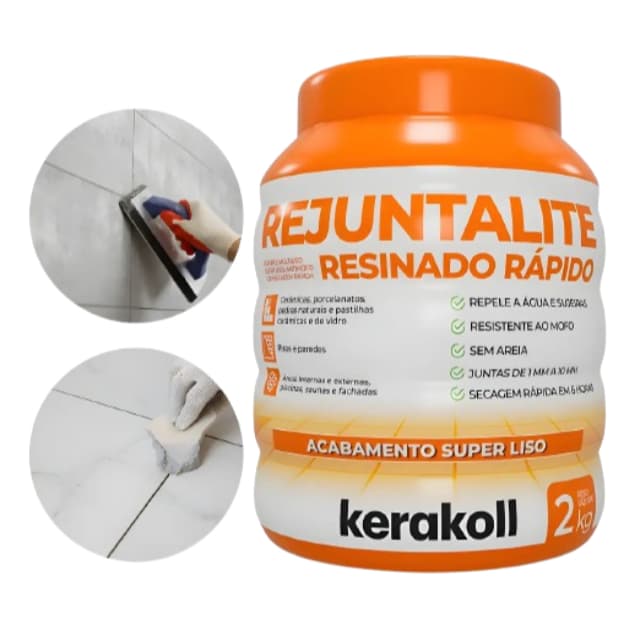 Rejunte Resinado 2Kg Kerakoll Rejuntalite Impermeável