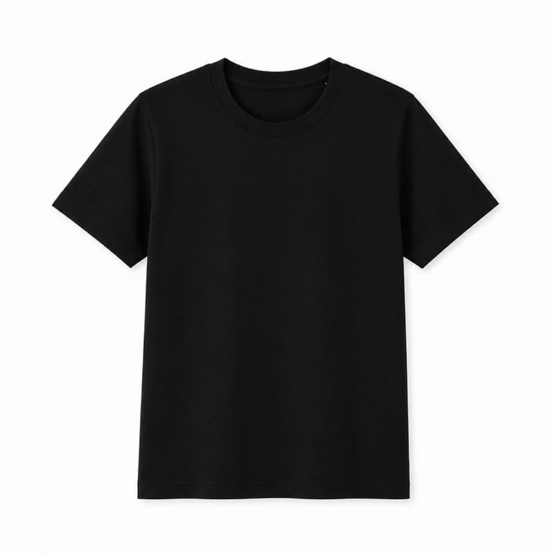 Camisetas Masculina Básicas Lisa 100% Algodão Na Cor Branca e Preto