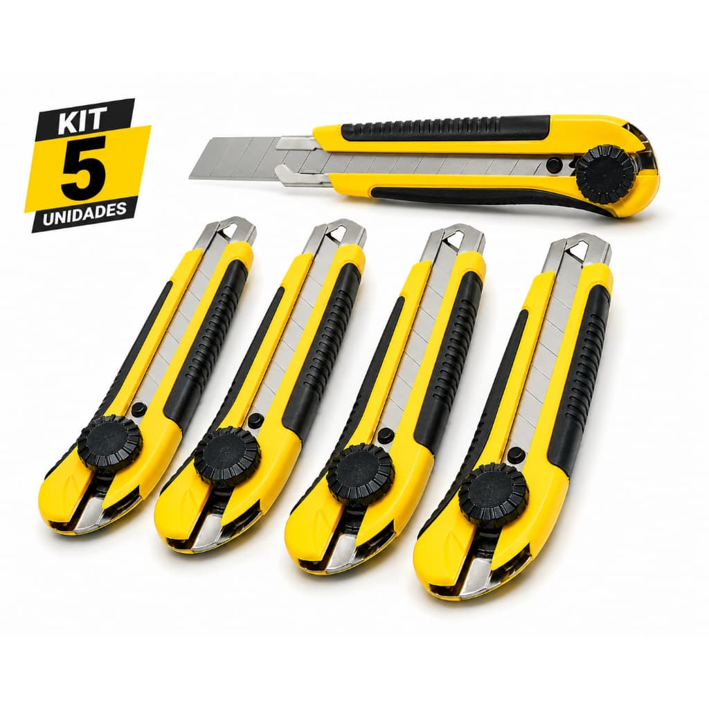 Estilete Profissional Com 5 Unidades De 25MM