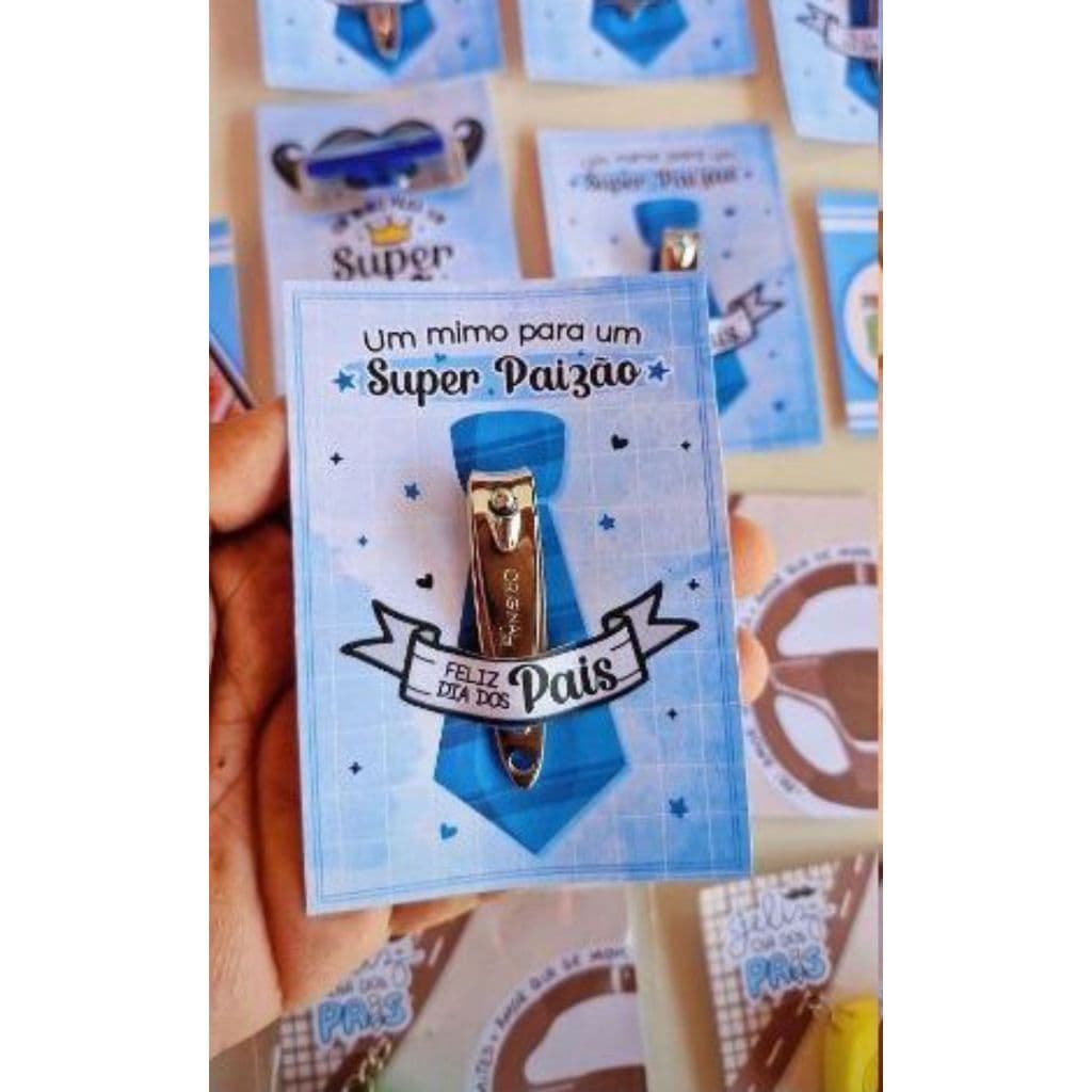 Cartão Personalizado Dia dos Pais com Cortador de Unha - Dia dos Pais