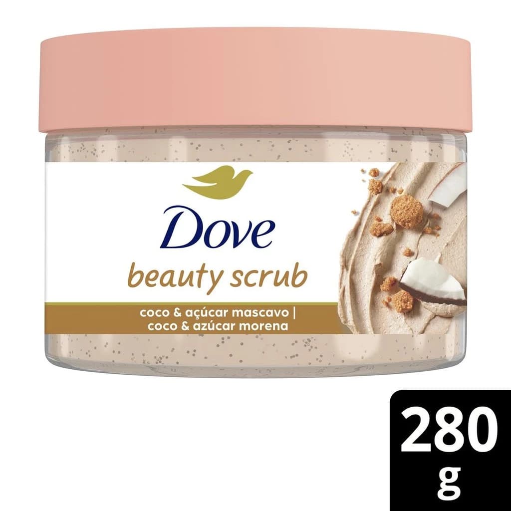 Sabonete Esfoliante Dove Beauty Scrub Coco & Açúcar Mascavo 280g