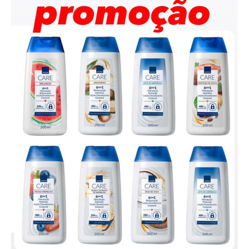 Avon Care hidratante Corporal 200ml kit com 2 unidades - Variações
