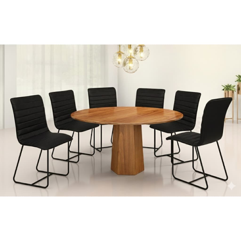Kit 2 Cadeiras De Jantar Itália Estofadas Sala Cozinha Luxo Confortável Mês Dos Namorados Promoção