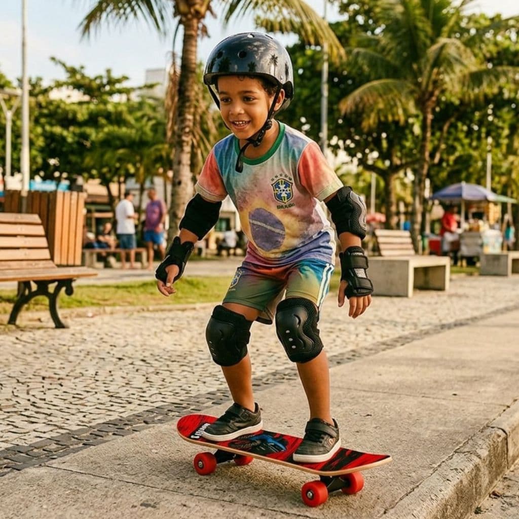 Skate Infantil Divertido Colorido Seguro Rodas Silenciosas Alta Qualidade Vários Modelos Sortido