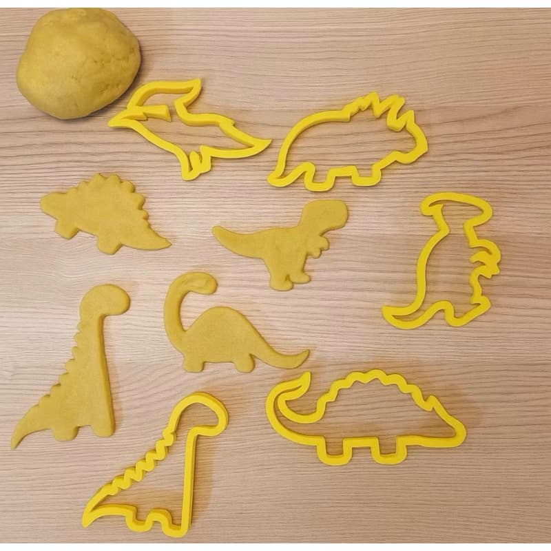 Kit 8 Cortador De Bolacha - Forma Infantil Dinossauro