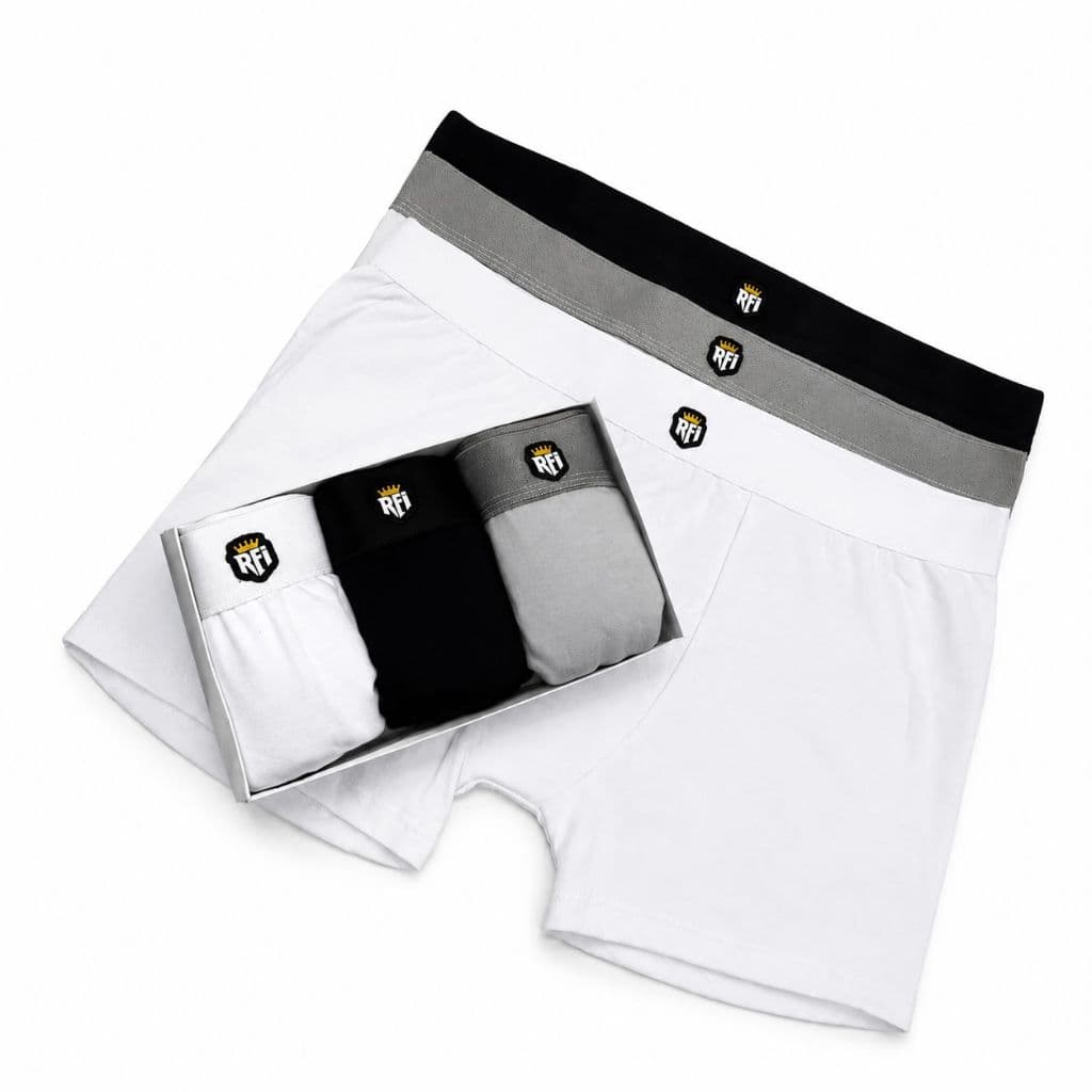 Kit 3 Cuecas Box Boxer Masculina Original Algodão 95% Elastano 5% Confortável Respirável | Antialérgica, Toque Suave