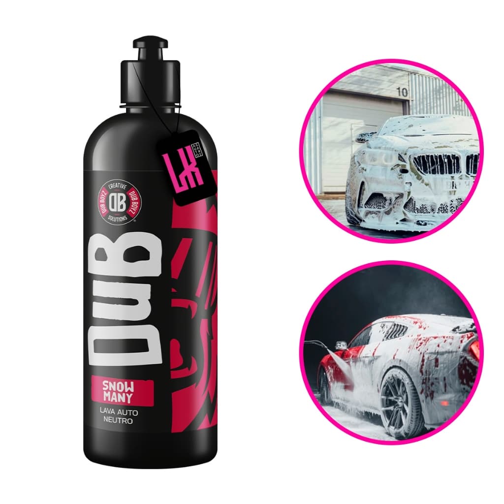 Snow Many 500ml Dub Boyz Shampoo Automotivo Neutro Espuma Densa Concentrado Carro Vitrificado Cera
