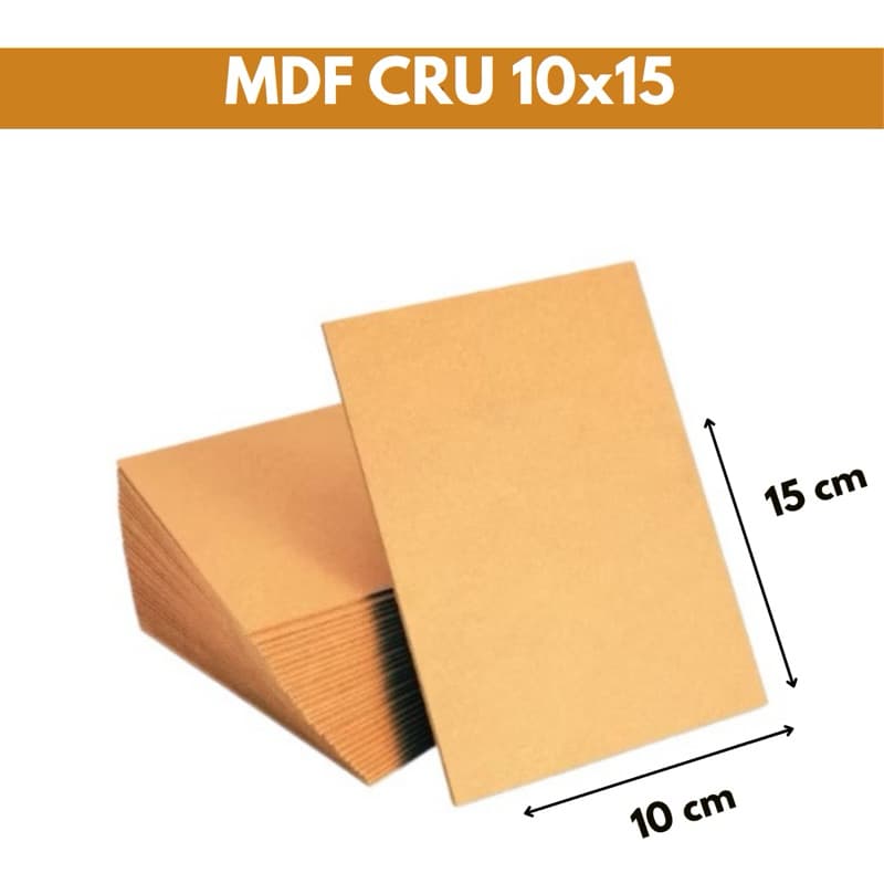 Kit chapa A4 MDF Cru 3mm 10x15 placa para artesanato quadros decoração porta retrato pintura adesivar