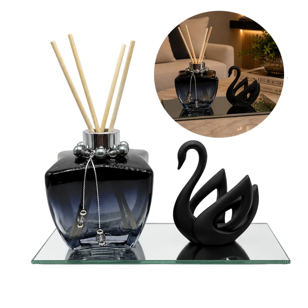 Kit ONIX SWAN Difusor Luxo Aromatizador de Ambiente Decorativo