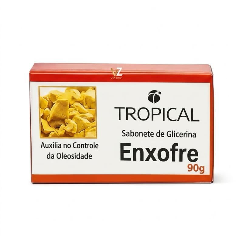 Sabonete de Enxofre 90g Anti Acne e Cravos Controle da Oleosidade Limpeza Facial Desobstrui Poros
